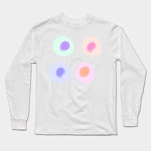 Colorful abstract circle art Long Sleeve T-Shirt